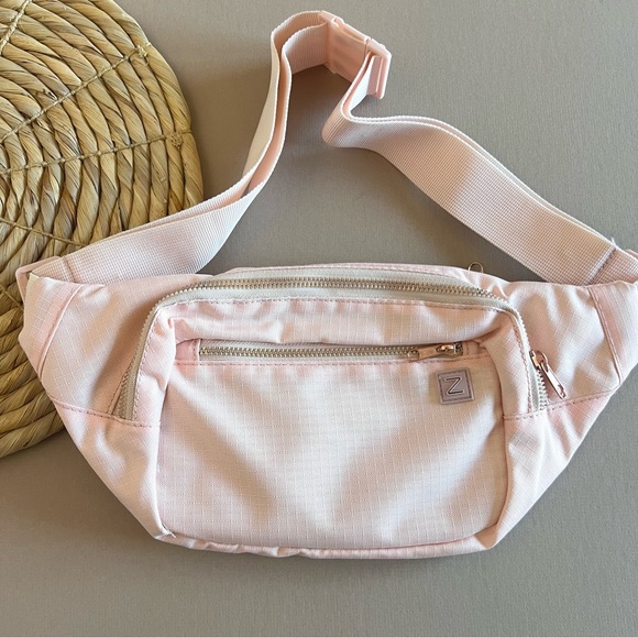 Blush Pink Belted Waist Bag - Picture 1 of 5
